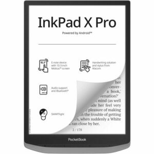 eBook Reader Pocketbook InkPad X Pro, ecran tactil 10.3 E Ink Carta™ (Mobius), 32GB, Bluetooth, WiFi, Argintiu imagine