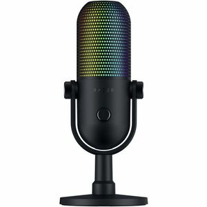 Microfon Razer Seiren V3 Chroma RGB USB, frecventa raspuns 20 Hz -20000 Hz, sensibilitate 34 Db, Negru imagine