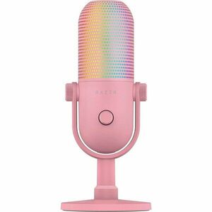 Microfon Razer Seiren V3 Chroma RGB USB, frecventa raspuns 20 Hz - 20000 Hz, sensibilitate 34 Db, Roz imagine