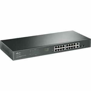 Switch TP-LINK TL-SG1218MP 18x1000Mbps (16xPOE+) + 2xGigabit SFP, negru imagine