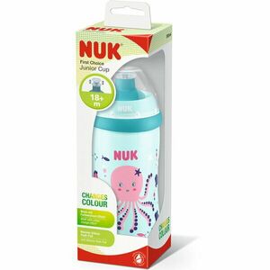 Cana Nuk First Choice Junior Cu Sistem Push-Pull, 300ml, Roz, Cu Efect Cameleon imagine