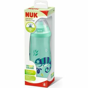 Cana Nuk First Choice Sport Cu Sistem Push-Pull, 450ml, Albastra, Cu Efect Cameleon imagine