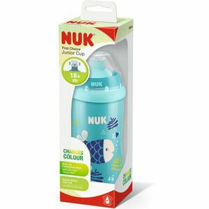 Cana Nuk First Choice Junior Cu Sistem Push-Pull, 300ml, Albastra, Cu Efect Cameleon imagine