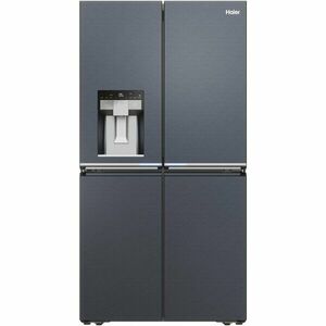 Side by Side Haier HCR7918EIMB, No Frost, 601 l, H 177 cm, Clasa E, Dozator apa, negru imagine