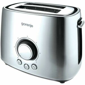 Prajitor de paine T1000E, 1000 W, 7 nivele, pereti reci, inox imagine