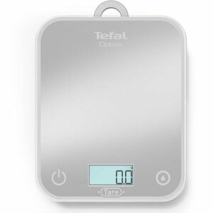 Cantar de bucatarie Tefal Optiss BC50U4V0, 5 kg, sticla securizata, functie Tara, functie de cantarire a lichidelor, precizie 0.5g, afisaj LCD, carlig de agatat, gri imagine