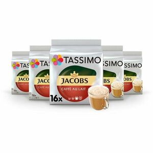 Set 5X Capsule cafea Tassimo Café Au Lait, 80 de bauturi x 180 ml, 80 capsule imagine