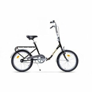 Bicicleta pliabila Pegas Practic Retro 20 inch, cadru otel, 1S, negru imagine