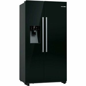 Side by side Bosch KAD93ABEP, 562 l, Clasa E, NoFrost, FreshSafe, Iluminare LED, VarioZone, H 179 cm, Negru imagine