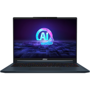 Laptop MSI Gaming 16'' Stealth 16 AI Studio A1VGG, QHD+ 240Hz, Procesor Intel® Core™ Ultra 9 185H (24M Cache, up to 5.10 GHz), 32GB DDR5, 2TB SSD, GeForce RTX 4070 8GB, Free DOS, Star Blue imagine