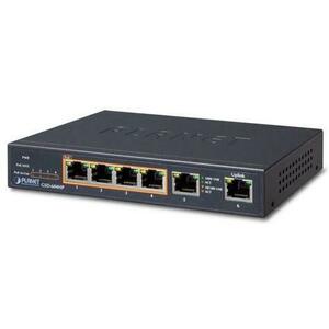 Switch Planet GSD-604HP, Gigabit, 4 Porturi, PoE imagine