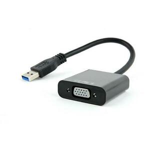 Adaptor GEMBIRD AB-U3M-VGAF-01, USB 3.0 - VGA, 15cm, Full HD/60Hz imagine