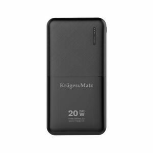 Acumulator extern Kruger&Matz KM0904, 10000 mAh, functie QC si PD, 1 x USB-C, 1 x USB-A imagine