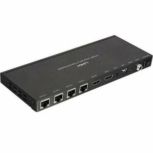 Splitter Extender Lindy LY-38155, 4 Porturi HDMI, IR 50 metri (Negru) imagine