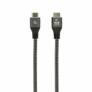 Cablu HDMI de ultra mare viteza cu Ethernet 8K, Plus Series 1m, Gri imagine