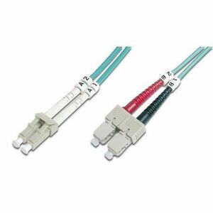 Fibra optica Digitus DK-2532-05/3, LSZH, OM3, Full duplex, 5m (Albastru) imagine