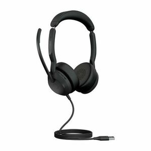 Casti Call Center Jabra Evolve2 50 UC, USB-A, 1.7m, ANC, Microfon (Negru) imagine