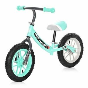 Bicicleta de echilibru Lorelli, Fortuna Air, 2-5 Ani, 12 inch, anvelope cu camera, jante cu leduri, Grey & Green imagine