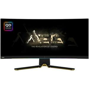 Monitor Gaming QD-OLED MSI 34.18inch MEG 342C QD OLED, UWQHD (3440 x 1440), HDMi, DisplayPort, Ecran Curbat, 175 Hz, 0.03 ms (Negru) imagine