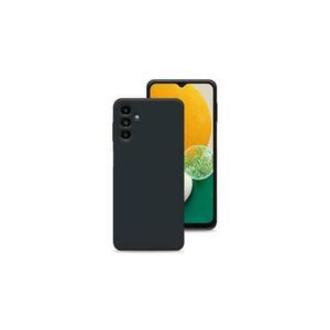 Husa Lemontti Silicon Soft Slim compatibila cu Samsung Galaxy A04s, material mat si fin, captusit cu microfibra (Negru) imagine