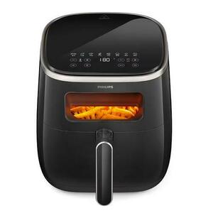 Friteuza cu Aer Cald PHILIPS Seria 3000 Airfryer XL HD9257/80, 1kg, 5.6l, 1700W (Negru/Argintiu) imagine