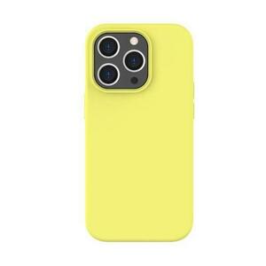 Husa de protectie Lemontti Liquid Silicon MagCharge pentru iPhone 14 Pro, Galben imagine