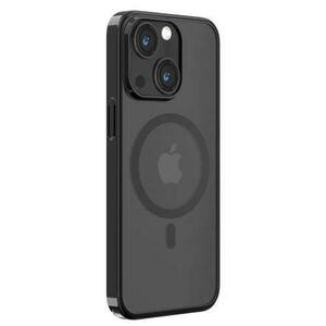 Husa Devia Glimmer Series Magnetic compatibila cu iPhone 15 Plus, Negru imagine