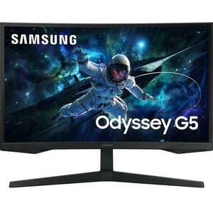 Monitor Gaming VA LED Samsung Odyssey G5 27inch LS27CG552EUXEN, QHD (2560 x 1440), HDMI, DisplayPort, Ecran curbat (Negru) imagine