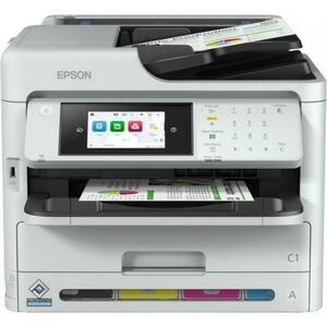 Multifunctional Epson WorkForce Pro WF-M5899DWF MFP, A4, Color, 34 ppm, Retea, Wireless (Alb) imagine