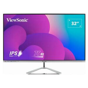 Monitor IPS LED ViewSonic 31.5inch VX3276-MHD-3, Full HD (1920 x 1080), VGA, HDMi, DisplayPort, Boxe (Argintiu) imagine