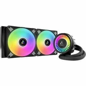 Cooler CPU Arctic Freezer III 280 A-RGB, Racire cu lichid, iluminare aRGB, 2x 140mm, 1900 rpm, PWM (Negru) imagine