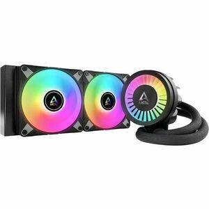 Cooler CPU Arctic Freezer III 240 A-RGB, Racire cu lichid, iluminare aRGB, 2x 120mm, 2000 rpm, PWM (Negru) imagine