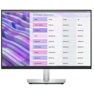 Monitor IPS LED Dell 24inch P2423, WUXGA (1920x1200), VGA, DVI, HDMI, DisplayPort, Pivot (Negru/Argintiu) imagine