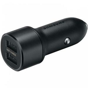 Incarcator Auto Samsung Fast Car Charger, Dual Port USB 2 x USB-A, GP-PLU021HEBBW / EP-L1100, 2A, OOB Bulk (Negru) imagine