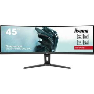 Monitor Gaming VA LED Iiyama 45inch GCB4580DQSN-B1, DQHD (5120 x 1440), HDMI, DisplayPort, Boxe, Ecran curbat, 165 Hz, 0.8 ms (Negru) imagine