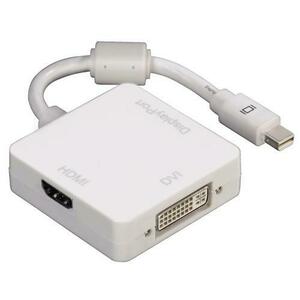 Adaptor Hama 53245, Mini DisplayPort - DisplayPort/HDMI/DVI (Alb) imagine