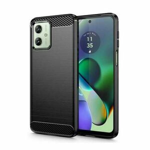 Husa pentru Motorola Moto G04, OEM, Carbon Pro, Neagra imagine