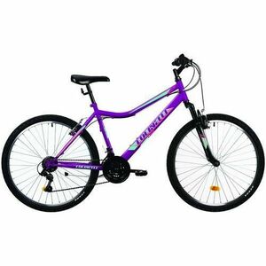 Bicicleta MTB Colinelli 2604, Schimbator Shimano, 18 Viteze, Cadru Otel, Marimea 460 mm, Roti 26inch, Frane V - Brake (Violet) imagine