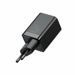 Incarcator Retea, Baseus Super Si Pro, 1 x USB-A, 1 x USB-C, PD 3.0, QC 3.0, 30W, Negru imagine