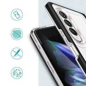 Husa Lemontti Silicon 3in1 Samsung Galaxy Z Fold4 (Transparent/Negru) imagine