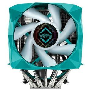 Cooler CPU Iceberg Thermal IceSleet X9 Dual TR, iluminare RGB, 1x120 mm, 1x140 mm, 1850 rpm, PWM (Albastru) imagine