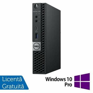 Calculator Sistem PC Refurbished DELL OptiPlex 7060 Mini PC, Intel Core i5-8500T 2.10 - 3.50GHz, 8GB DDR4, 256GB SSD + Windows 10 Pro imagine