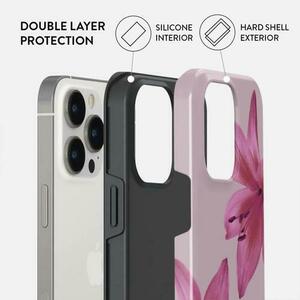 Husa Burga Dual Layer Fragile Beauty iPhone 14 Pro Max imagine