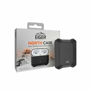 Husa Airpods Generation 1/2 Eiger North Case (Negru) imagine