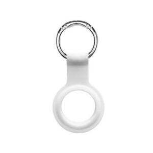 Husa AirTag Devia DEVATSKRW Silicon, Key Ring (Alb) imagine