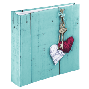 Album foto HAMA Rustico Love Key 2169, Pentru 200 fotografii, 10x15 cm (Albastru) imagine