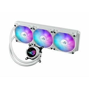 Cooler CPU ASUS ROG STRIX LC III 360, iluminare ARGB, 3x120 mm, 2200 rpm, PWM (Alb) imagine