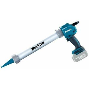 Pistol silicon Makita DCG180ZB, NXT 18 V, Forta presiune 5000 N, 600 ml, Fara acumulator (Alb/Albastru) imagine