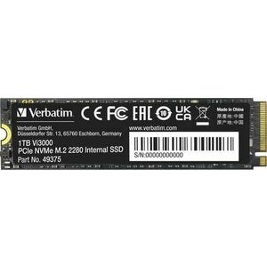 SSD Verbatim Vi3000, 1TB, M.2, PCIe 3.0 x4 NVMe 1.3, 3D NAND TLC imagine