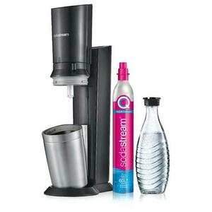 Aparat de preparat sifon SodaStream Crystal 3.0, Carafa 0.7 l, Cilindru CO2 (Negru) imagine